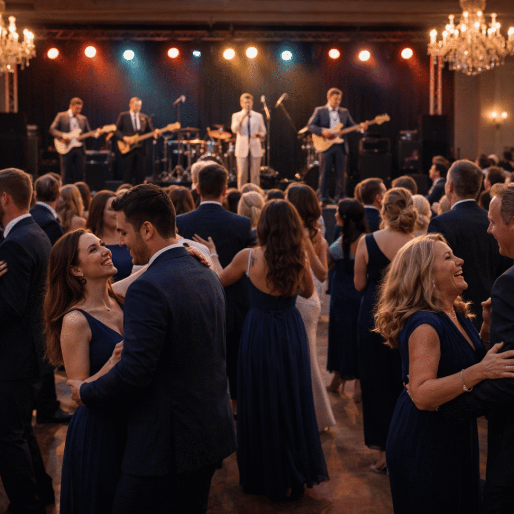 Wedding Band in banquet hall